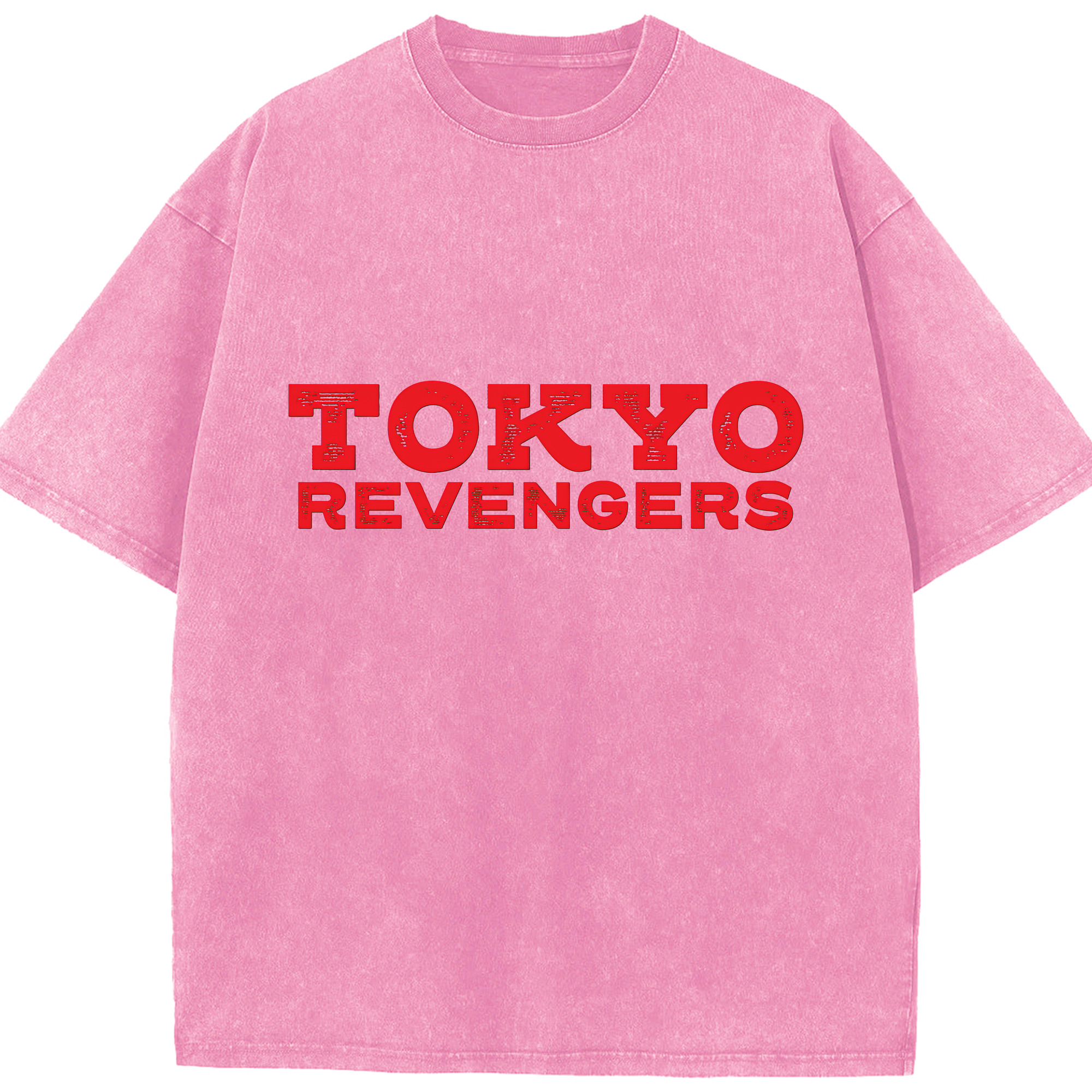 （画像用） 東京リベンジャーズ Tokyo Revengers 綿100% ヴィンテージ風 半袖Tシャツ（フロントプリント）